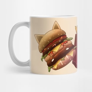 Menu 2 Double Cheeseburger and Kitty Fries Mug